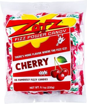 Zotz Fizz Candy Cherry Individually Wrapped 8.1oz 46ct